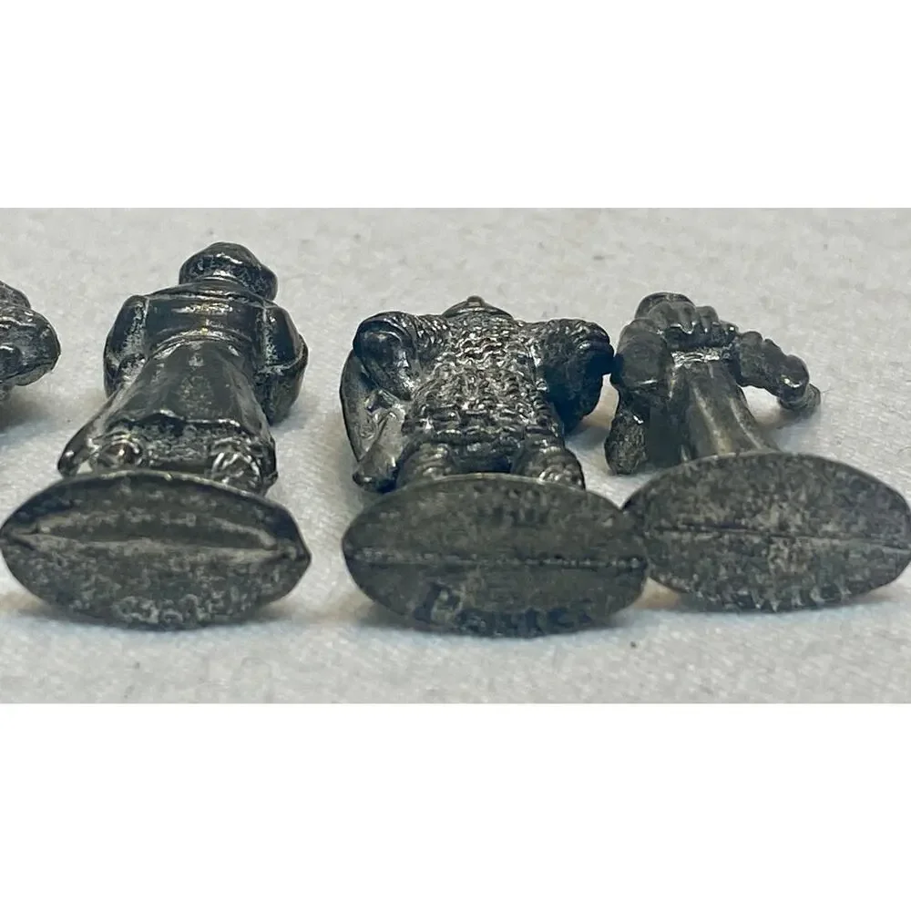 5 Pewter Medieval Persons Miniatures
